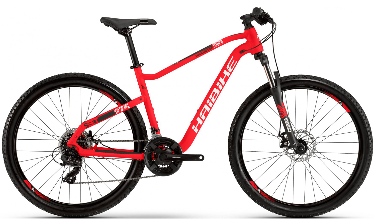 Фотография Велосипед Haibike SEET HardSeven 2.0 27,5" (2020) 2020 Красно-белый
